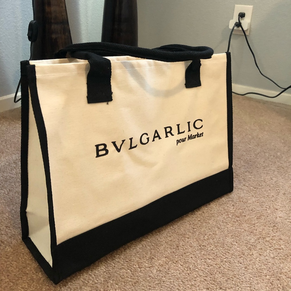 Bvlgary Bulgarlic funny book tote